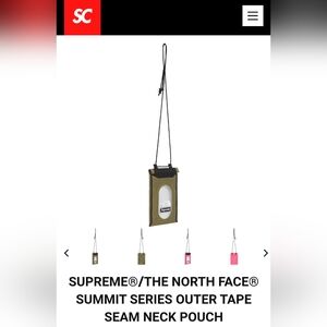 Supreme X The North Face Summit Series Outer Tape Seam Neck Pouch *SS21* *NWT*
